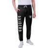 imageUltra Game Mens NFL Official Active Super Soft Fleece Game Day Jogger SweatpantsTeam Color Stripe