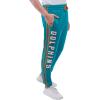 imageUltra Game Mens NFL Official Active Super Soft Fleece Game Day Jogger SweatpantsTeam Color Stripe