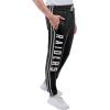 imageUltra Game Mens NFL Official Active Super Soft Fleece Game Day Jogger SweatpantsTeam Color Stripe