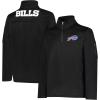 imageUltra Game Mens NFL Official QuarterZip Fleece Pullover Sweatshirt with Zipper PocketsBlack