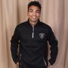 imageUltra Game Mens NFL Official QuarterZip Fleece Pullover Sweatshirt with Zipper PocketsBlack