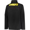 imageUltra Game Mens NFL Official QuarterZip Fleece Pullover Sweatshirt with Zipper PocketsBlack