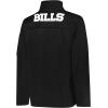 imageUltra Game Mens NFL Official QuarterZip Fleece Pullover Sweatshirt with Zipper PocketsBlack