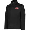 imageUltra Game Mens NFL Official QuarterZip Fleece Pullover Sweatshirt with Zipper PocketsBlack