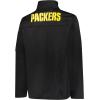imageUltra Game Mens NFL Official QuarterZip Fleece Pullover Sweatshirt with Zipper PocketsBlack