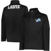 imageUltra Game Mens NFL Official QuarterZip Fleece Pullover Sweatshirt with Zipper PocketsBlack