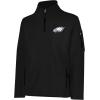 imageUltra Game Mens NFL Official QuarterZip Fleece Pullover Sweatshirt with Zipper PocketsBlack