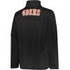 imageUltra Game Mens NFL Official QuarterZip Fleece Pullover Sweatshirt with Zipper PocketsBlack