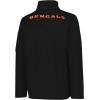imageUltra Game Mens NFL Official QuarterZip Fleece Pullover Sweatshirt with Zipper PocketsBlack