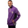 imageUltra Game Mens NFL Official QuarterZip Fleece Pullover Sweatshirt with Zipper PocketsTeam Color