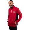 imageUltra Game Mens NFL Official QuarterZip Fleece Pullover Sweatshirt with Zipper PocketsTeam Color