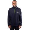 imageUltra Game Mens NFL Official QuarterZip Fleece Pullover Sweatshirt with Zipper PocketsTeam Color