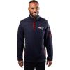 imageUltra Game Mens NFL Official QuarterZip Fleece Pullover Sweatshirt with Zipper PocketsTeam Color
