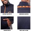 imageUltra Game Mens NFL Official QuarterZip Fleece Pullover Sweatshirt with Zipper PocketsTeam Color