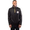 imageUltra Game Mens NFL Official QuarterZip Fleece Pullover Sweatshirt with Zipper PocketsTeam Color