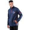 imageUltra Game Mens NFL Official QuarterZip Fleece Pullover Sweatshirt with Zipper PocketsTeam Color