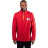 imageUltra Game Mens NFL Official QuarterZip Fleece Pullover Sweatshirt with Zipper PocketsTeam Color