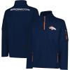 imageUltra Game Mens NFL Official QuarterZip Fleece Pullover Sweatshirt with Zipper PocketsTeam Color Updated