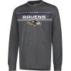 imageUltra Game Mens NFL Official Super Soft Game Day Long Sleeve TShirtHeather Charcoal 24
