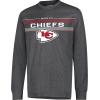 imageUltra Game Mens NFL Official Super Soft Game Day Long Sleeve TShirtHeather Charcoal 24