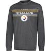 imageUltra Game Mens NFL Official Super Soft Game Day Long Sleeve TShirtHeather Charcoal 24