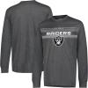 imageUltra Game Mens NFL Official Super Soft Game Day Long Sleeve TShirtHeather Charcoal 24