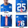 imageUltra Game NBA Official Mens Super Soft Players TShirt  Unisex Philadelphia 76ers  Ben Simmons Team Color Small