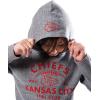 imageUltra Game NFL Boys SuperSoft Hoodie Pullover Henley SweatshirtGrey Snow
