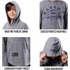 imageUltra Game NFL Boys SuperSoft Hoodie Pullover Henley SweatshirtGrey Snow