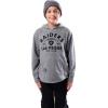 imageUltra Game NFL Boys SuperSoft Hoodie Pullover Henley SweatshirtGrey Snow