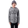 imageUltra Game NFL Boys SuperSoft Hoodie Pullover Henley SweatshirtGrey Snow