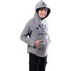 imageUltra Game NFL Boys SuperSoft Hoodie Pullover Henley SweatshirtGrey Snow