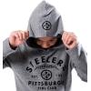 imageUltra Game NFL Boys SuperSoft Hoodie Pullover Henley SweatshirtGrey Snow