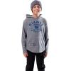 imageUltra Game NFL Boys SuperSoft Hoodie Pullover Henley SweatshirtGrey Snow