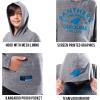 imageUltra Game NFL Boys SuperSoft Hoodie Pullover Henley SweatshirtGrey Snow