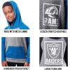 imageUltra Game NFL Boys SuperSoft Hoodie Pullover Henley SweatshirtTeam Color