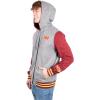 imageUltra Game NFL Mens Super Soft Supreme Full Zip Varsity Hoodie Sweatshirt JacketHeather Gray
