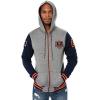 imageUltra Game NFL Mens Super Soft Supreme Full Zip Varsity Hoodie Sweatshirt JacketHeather Gray