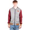 imageUltra Game NFL Mens Super Soft Supreme Full Zip Varsity Hoodie Sweatshirt JacketHeather Gray