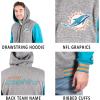imageUltra Game NFL Mens Super Soft Supreme Full Zip Varsity Hoodie Sweatshirt JacketHeather Gray