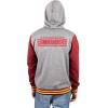 imageUltra Game NFL Mens Super Soft Supreme Full Zip Varsity Hoodie Sweatshirt JacketHeather Gray