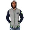 imageUltra Game NFL Mens Super Soft Supreme Full Zip Varsity Hoodie Sweatshirt JacketTeam Color