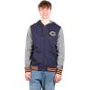 imageUltra Game NFL Mens Super Soft Supreme Full Zip Varsity Hoodie Sweatshirt JacketTeam Color