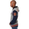 imageUltra Game NFL Mens Super Soft Supreme Full Zip Varsity Hoodie Sweatshirt JacketTeam Color