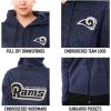 imageUltra Game NFL Seattle Seahawks Womenss Full Zip Fleece Hoodie Letterman Varsity Jacket Sweatshirt Marl Knit Jacket Team Color Medium