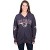 imageUltra Game NFL Womens Full Zip Fleece Hoodie Sweatshirt JacketNavy