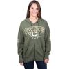 imageUltra Game NFL Womens Full Zip Fleece Hoodie Sweatshirt JacketTeam Color