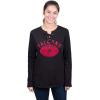 imageUltra Game NFL Womens Long Sleeve Fleece Lace Up SweatshirtTeam Color