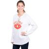 imageUltra Game NFL Womens Long Sleeve Fleece Lace Up SweatshirtTeam Color