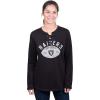 imageUltra Game NFL Womens Long Sleeve Fleece Lace Up SweatshirtTeam Color